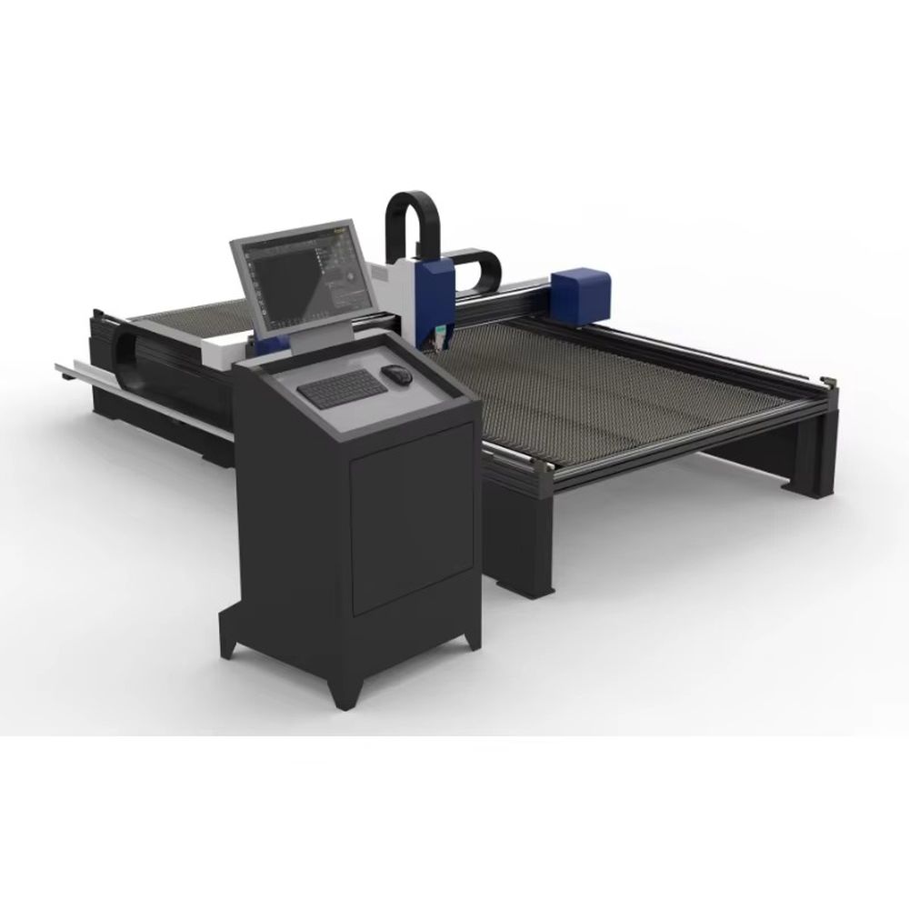 Quality Industrial Laser Cutting - Hochwertige Großhandels-3000W-Kompakt-Faserlaser-Portal-Schneidemaschine für die Stahlbauindustrie