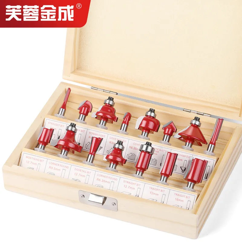 Cnc Router Bit - Professionelles 15-teiliges Holzbearbeitungs-Fräser-Set für CNC-Fräsmaschinen, einschließlich