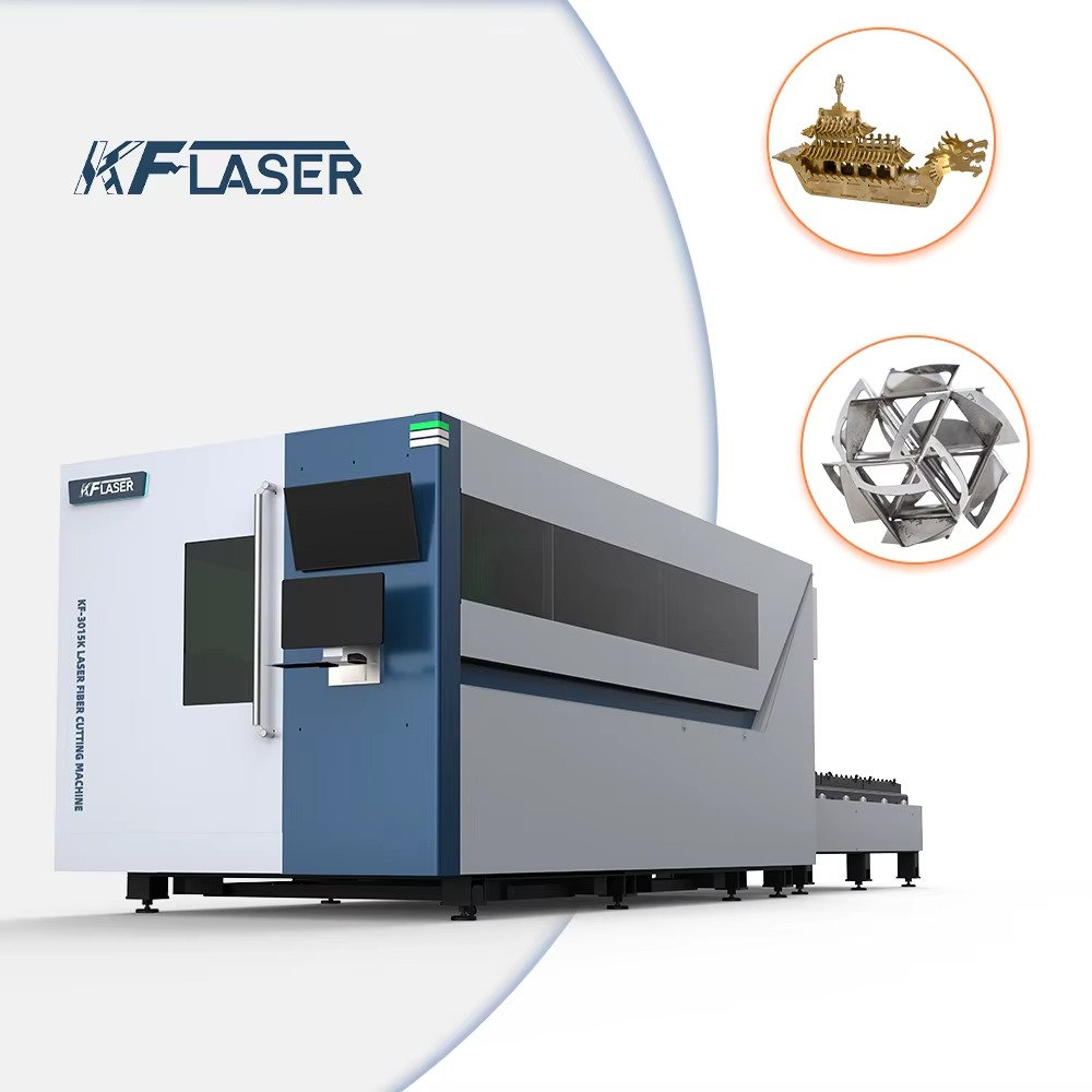 Industrial Laser Cutter Price - Wechseltisch-CNC-Faser-Metall-Laserschneidemaschine für Stahl mit geschlossener Abdeckung