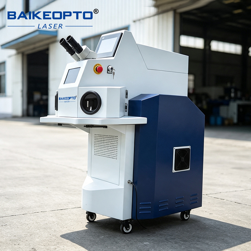Industrial Grade Laser Welder - BK-YJW200D Vertikale Schmuckschweißmaschine mit externem Wassertank,