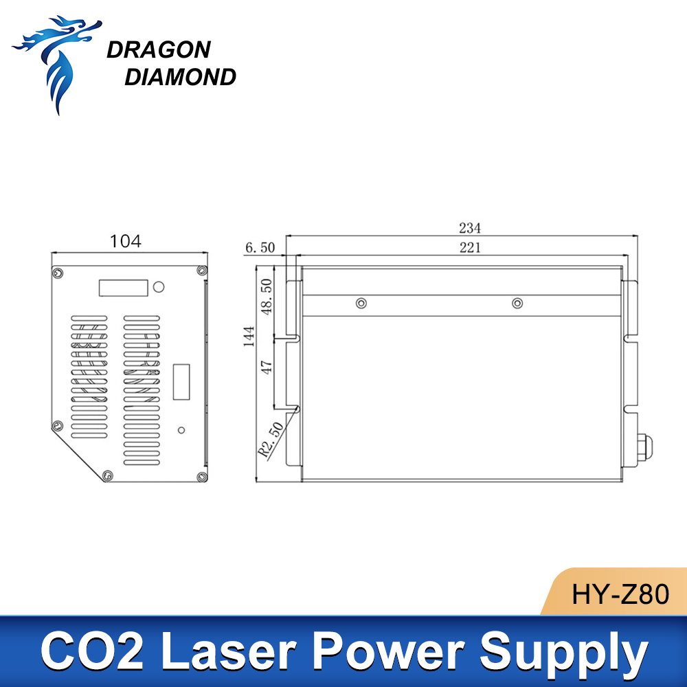 Dragon Diamond HY-Z80 Co2-Lase – Laser Power Supply 60W Bewertung und Preis