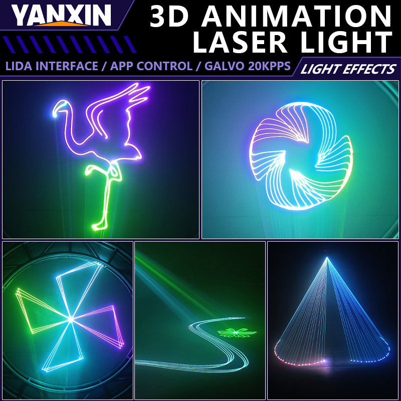 6W RGB Animations-Laser-Lichtp – Industrial Laser Projector Bewertung und Preis