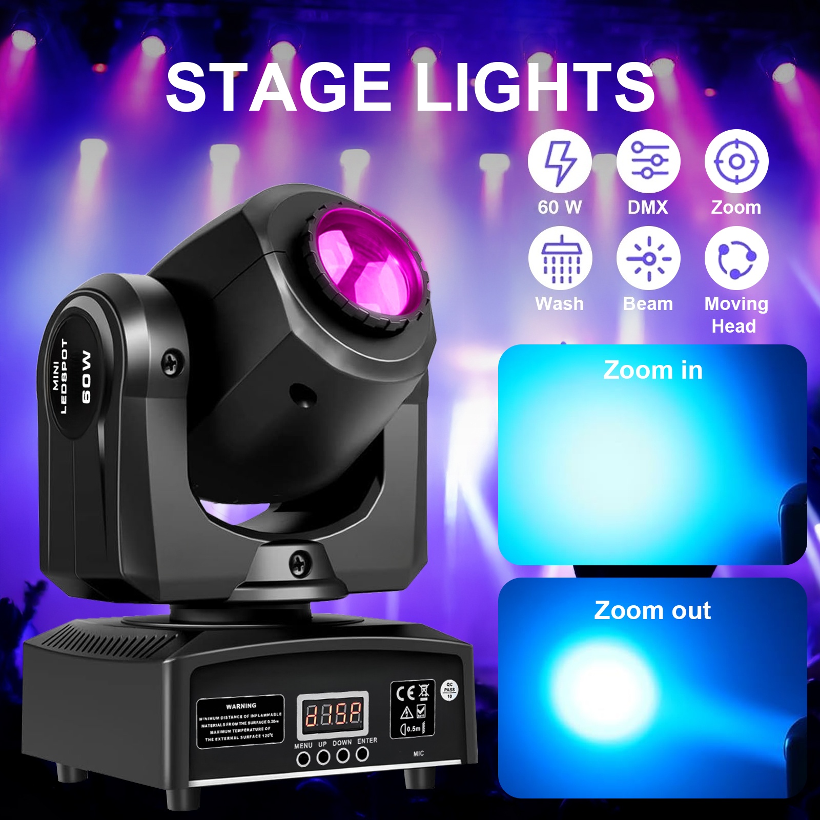 2PCS 60W Mini Led Dmx Gobo Mov – Laser Power Supply 60W Bewertung und Preis