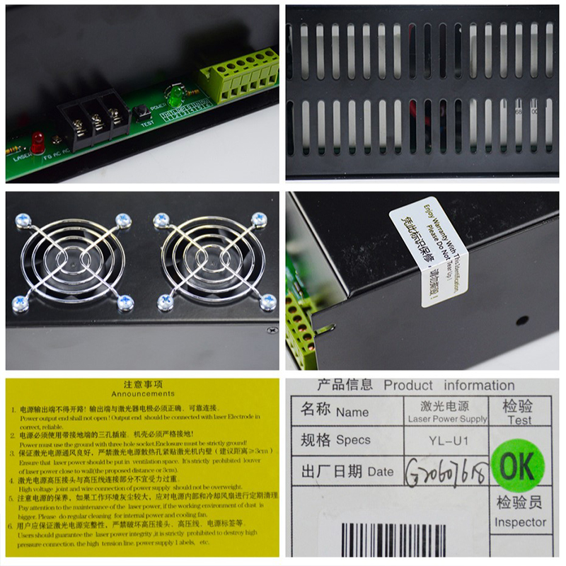YongLi 110V 220V CO2-Laser-Net – Laser Power Supply 60W Bewertung und Preis